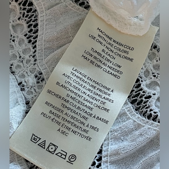 Free People - NWT - White/Ivory top or swimsuit coverup - Size Small - Picture 3 of 7